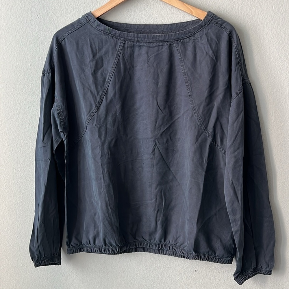 prAna Lavendar Bay Boatneck Long Sleeve Top Women's Size XS in Coal NWT! - Picture 6 of 9
